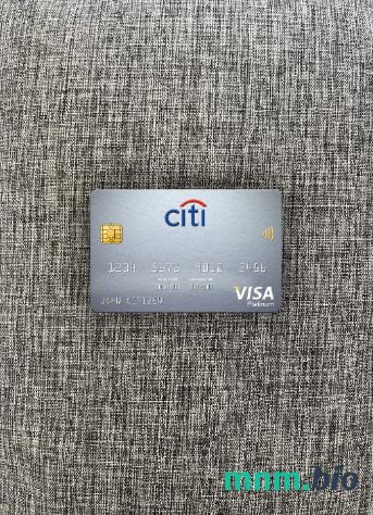 Sweden Citibank visa platinum card wygląd fotograficzny skan PSD + zdjęcie